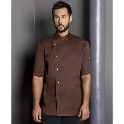 GUSTAVE Veste de cuisine homme manches courtes