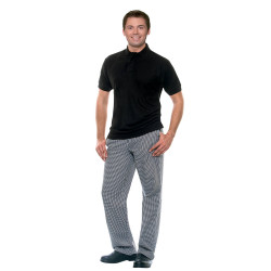 MAILAND Pantalon de cuisine pied de poule coton