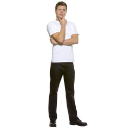 MANOLO Pantalon de service homme polycoton noir