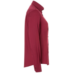 MIA Chemisier de service femme stretch bordeaux