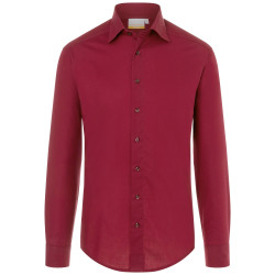 MIRO Chemise de service homme stretch bordeaux