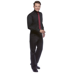 MIRO Chemise de service manches longues homme stretch