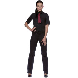 JULI Chemisier de service femme manches courtes stretch