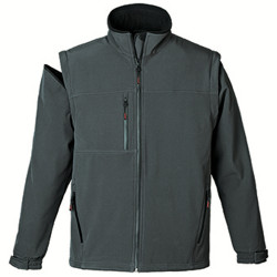 YANG Veste de travail hiver homme 2 en 1 Softshell