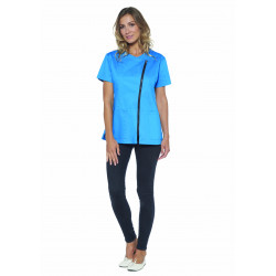 Ambre Tunique Femme Stretch Avec Zip Asymetrique