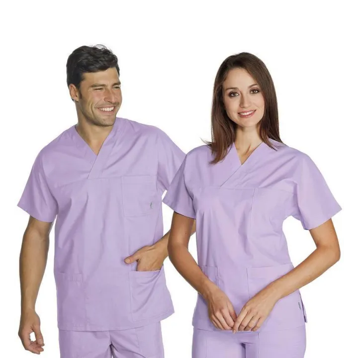 Tunique m&eacute;dicale mixte coton SOLE Lilas