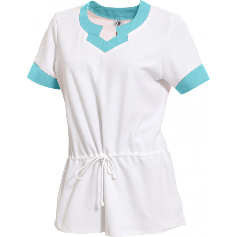 Serena Tunique Medicale  Manches Courtes Coton/poly