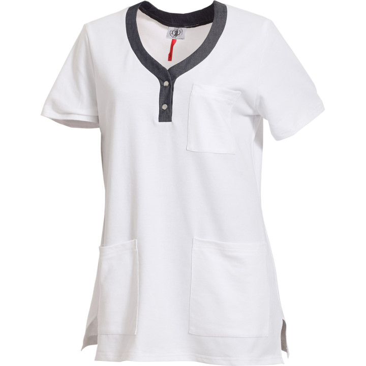 Berenice Tunique Medicale Manches Courtes Polycoton