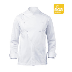 LANNY Veste de cuisinier manches longues polycoton