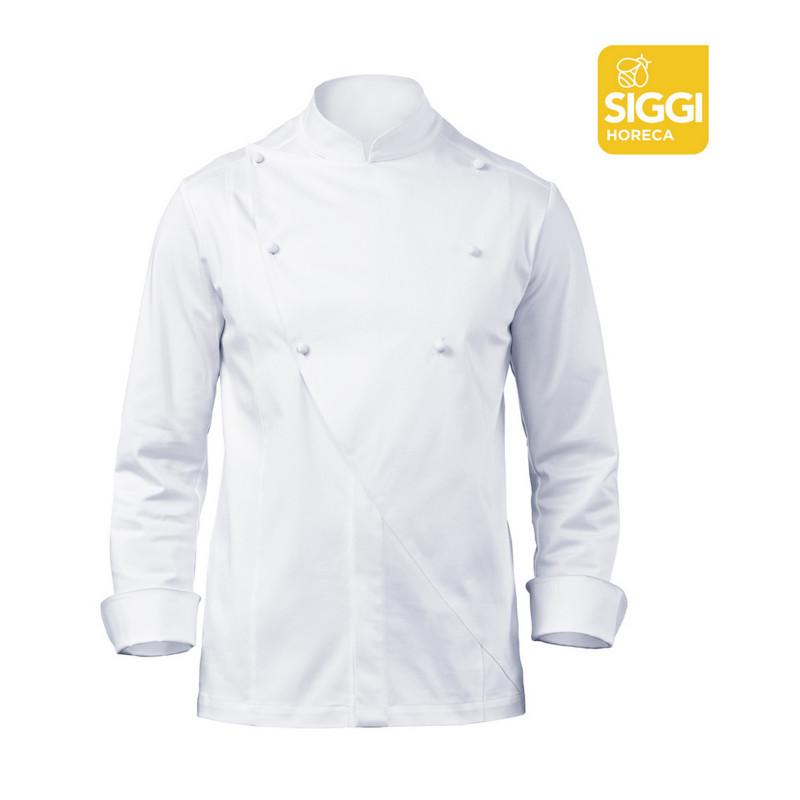 LANNY Veste de cuisinier manches longues polycoton LANNY Veste de cuisinier manches longues polycoton