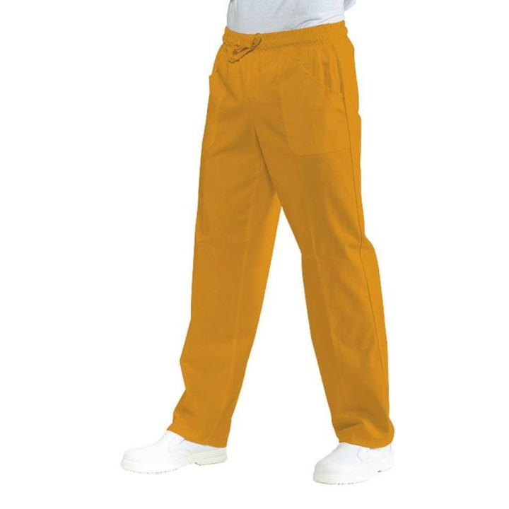 Pantalon &eacute;lastique mixte polycoton