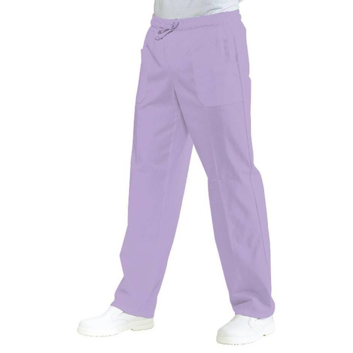 Pantalon &eacute;lastique mixte polycoton