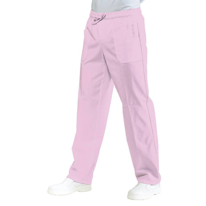Pantalon &eacute;lastique mixte polycoton