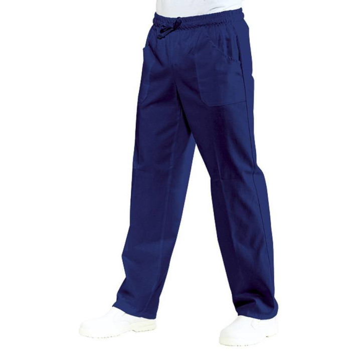 Pantalon &eacute;lastique mixte polycoton