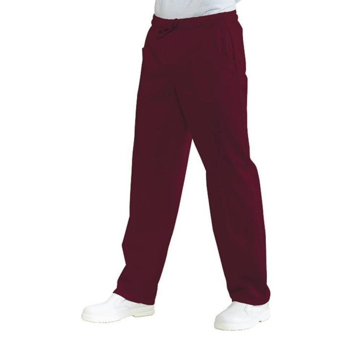Pantalon &eacute;lastique mixte polycoton