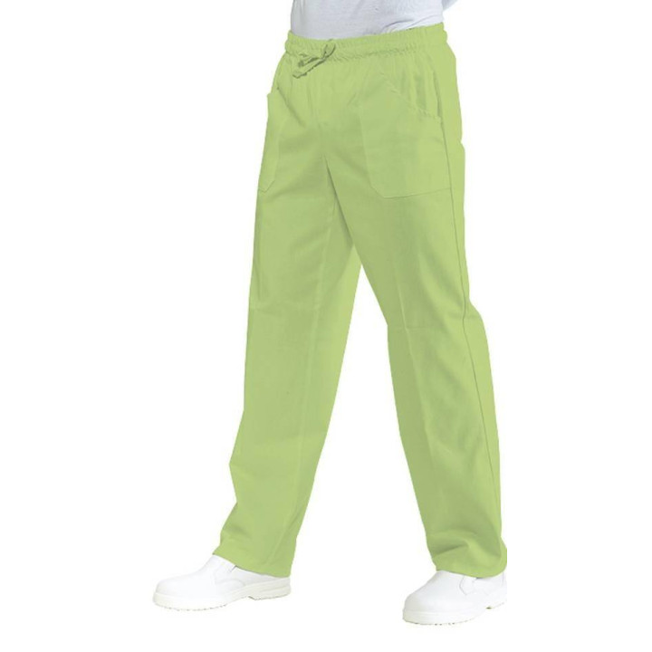 Pantalon &eacute;lastique mixte polycoton
