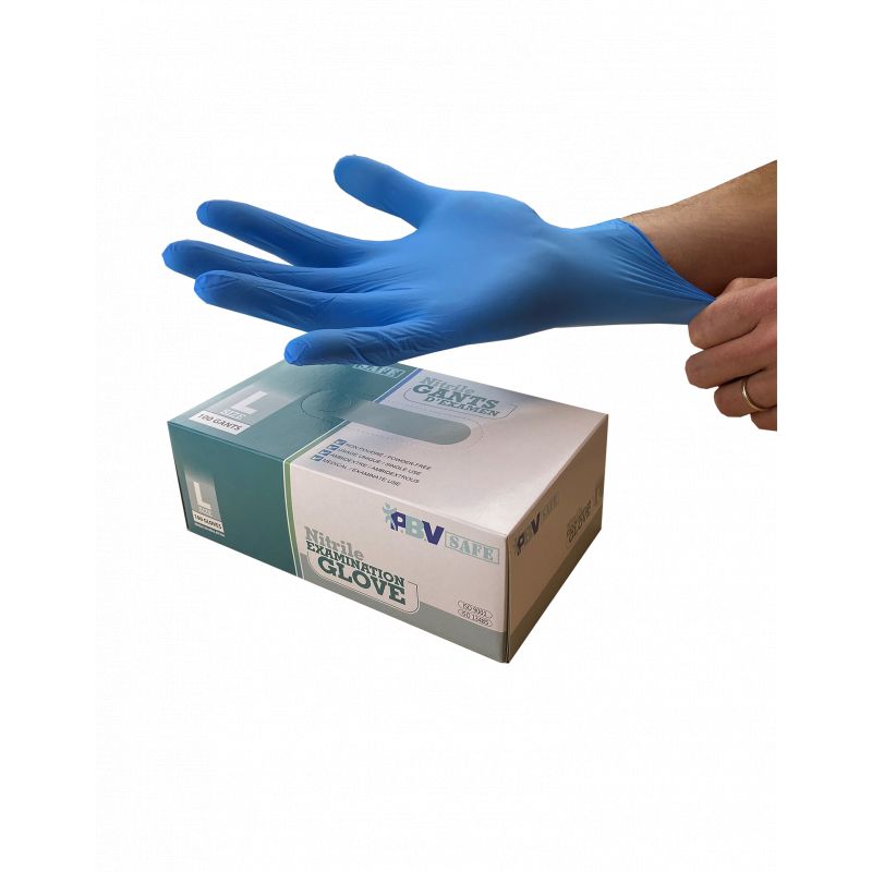 Gants nitrile non poudres