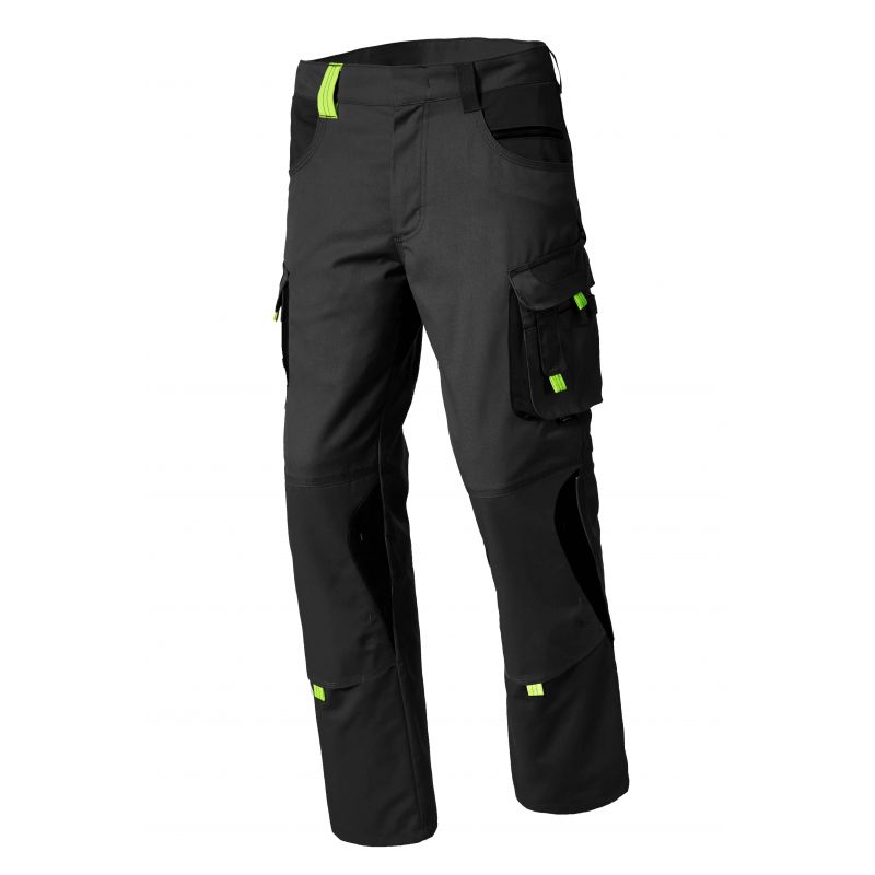 Pantalon de travail coupe droite 3 poches Polycoton Bleu