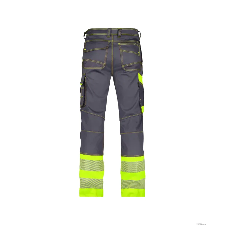 Pantalon Stretch Hv Gris / Jaune