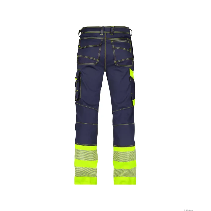 Pantalon Stretch Hv Gris / Jaune