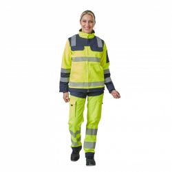 Pantalon Gaston Jaune/marine