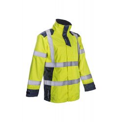 Nott Parka De Pluie Jaune Hv/marine