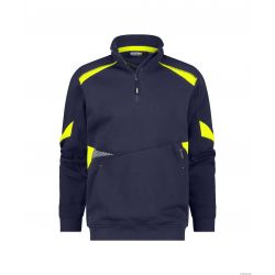 Aratu Sweat-shirt Bleu Nuit / Jaune