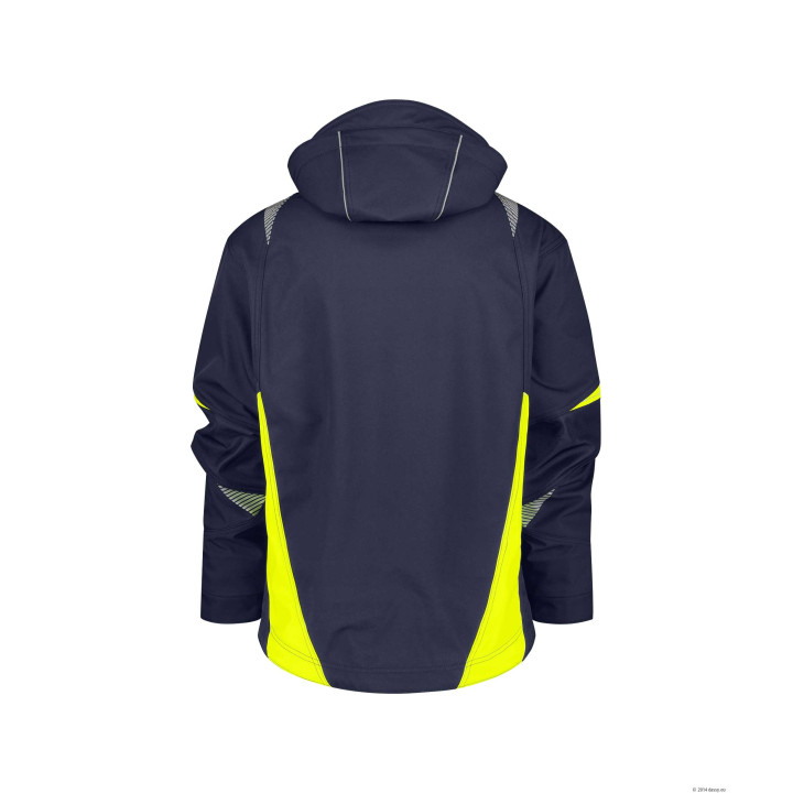 Kalama Veste Softshell Bleu Nuit / Jaune