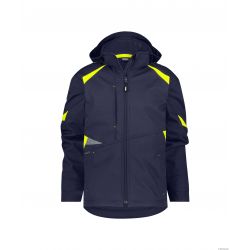 Kalama Veste Softshell Bleu Nuit / Jaune