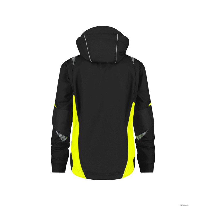 Kalama Veste Softshell Bleu Nuit / Jaune