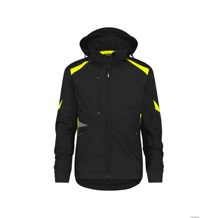 Kalama Veste Softshell Bleu Nuit / Jaune