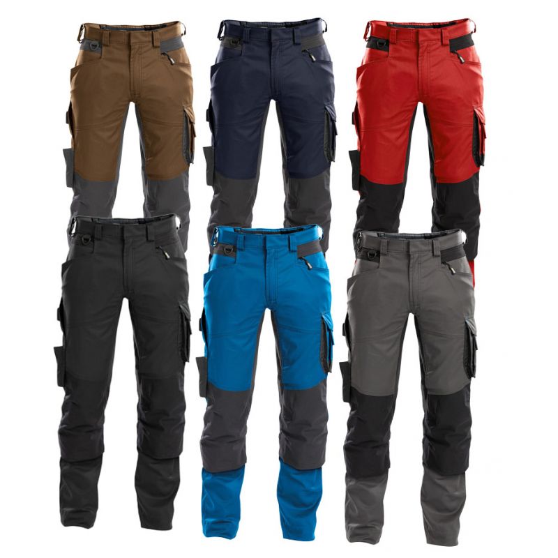 DYNAX Pantalon de travail stretch avec poches genoux