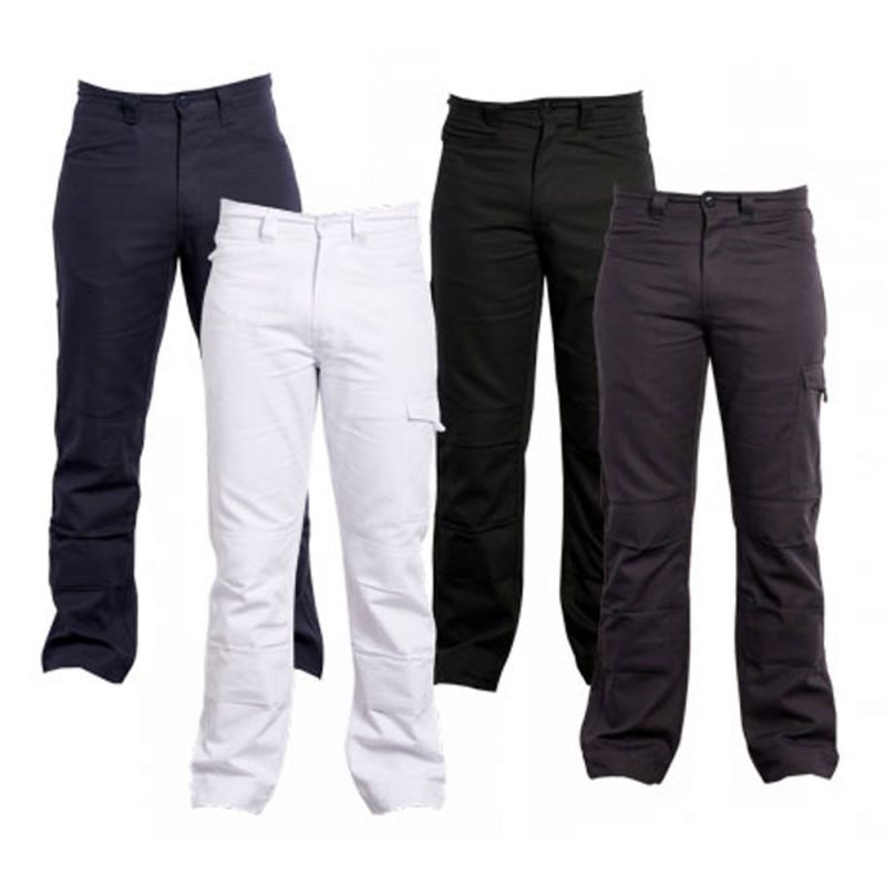 Pantalon BLEU DE TRAVAIL Coton avec poches genoux