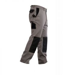 TYPHON Pantalon de travail vert olive poches genoux-sans métal