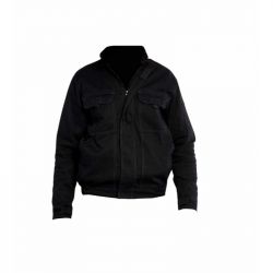 TYPHON blouson de travail majorité coton noir sans métal