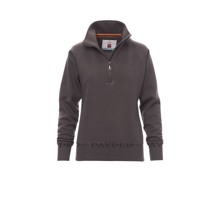Miami+lady Sweat-shirt Femme &agrave; Demi-zip Assorti