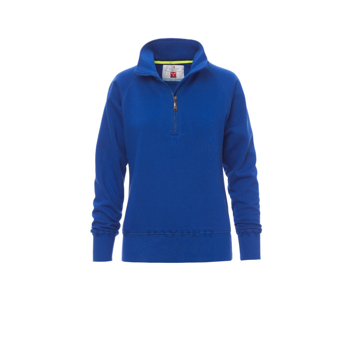 Miami+lady Sweat-shirt Femme &agrave; Demi-zip Assorti