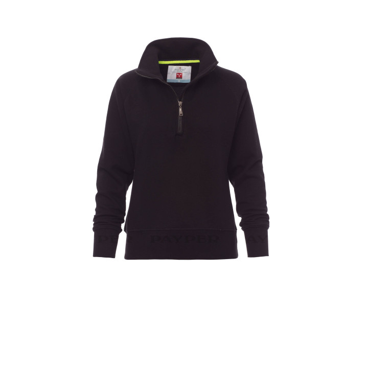Miami+lady Sweat-shirt Femme &agrave; Demi-zip Assorti
