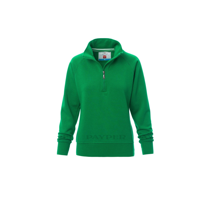 Miami+lady Sweat-shirt Femme &agrave; Demi-zip Assorti
