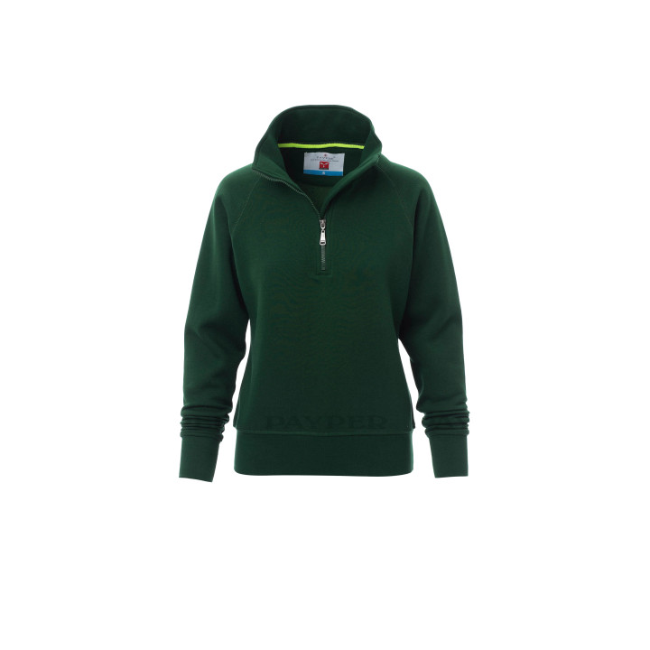 Miami+lady Sweat-shirt Femme &agrave; Demi-zip Assorti