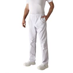 Pantalon Mxte De Cuisine Taille Elastiquee