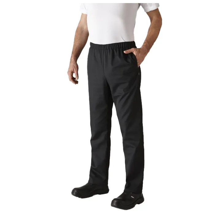 Pantalon Mxte De Cuisine Taille Elastiquee