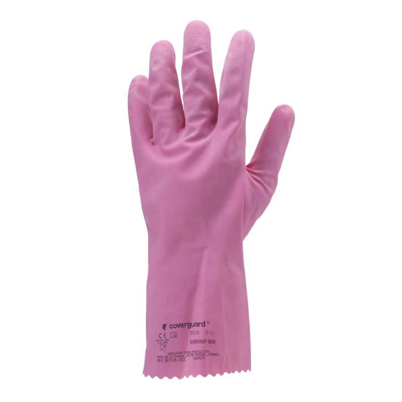 Paire de gants latex naturel ménage standard rose LIVRAISON 24/48H Paire de gants latex naturel ménage standard rose LIVRAISON 24/48H