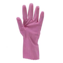 Paire de gants latex naturel ménage standard rose LIVRAISON 24/48H