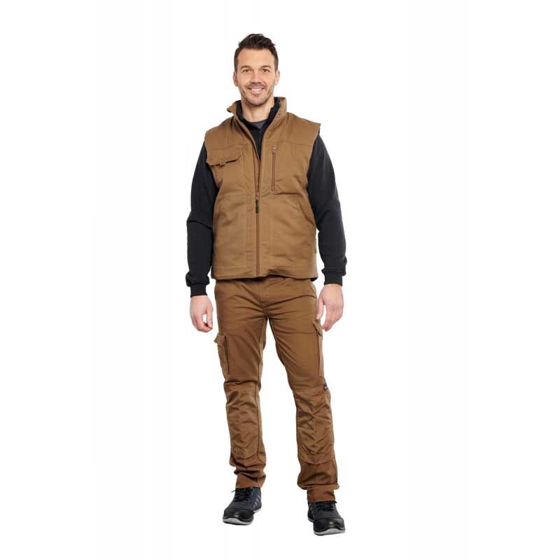 29tyeca Gilet Matelasse Sam Camel