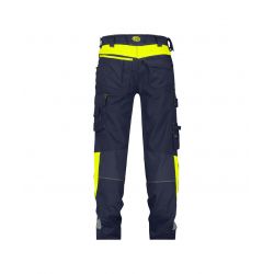 Canton Pantalon Stretch Pg Bleu Nuit/jaune Fluo