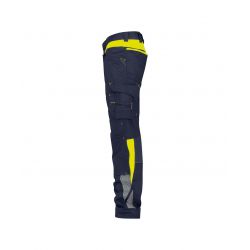 Canton Pantalon Stretch Pg Bleu Nuit/jaune Fluo