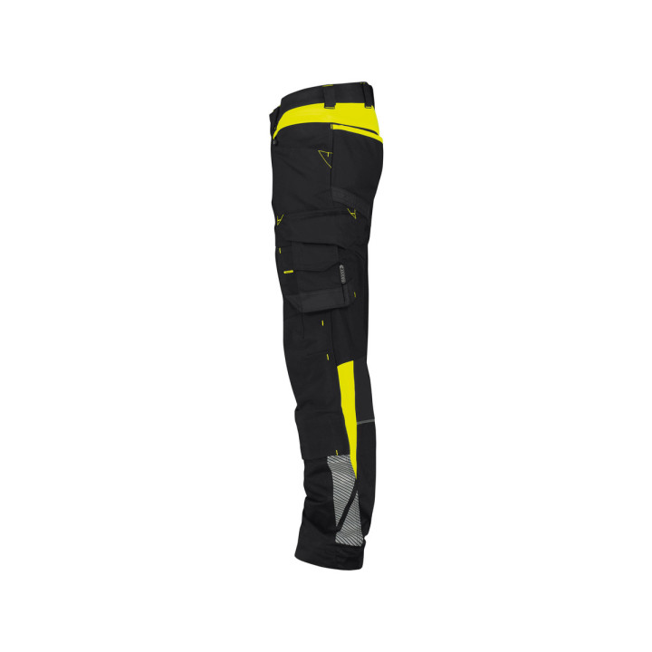 Canton Pantalon Stretch Pg Bleu Nuit/jaune Fluo