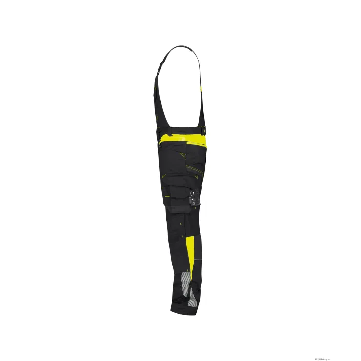 Ulsan Cotte A Bretelle Stretch Noir/jaune Fluo