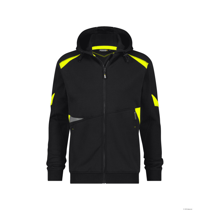 Santos Sweat-shirt Noir/jaune Fluo